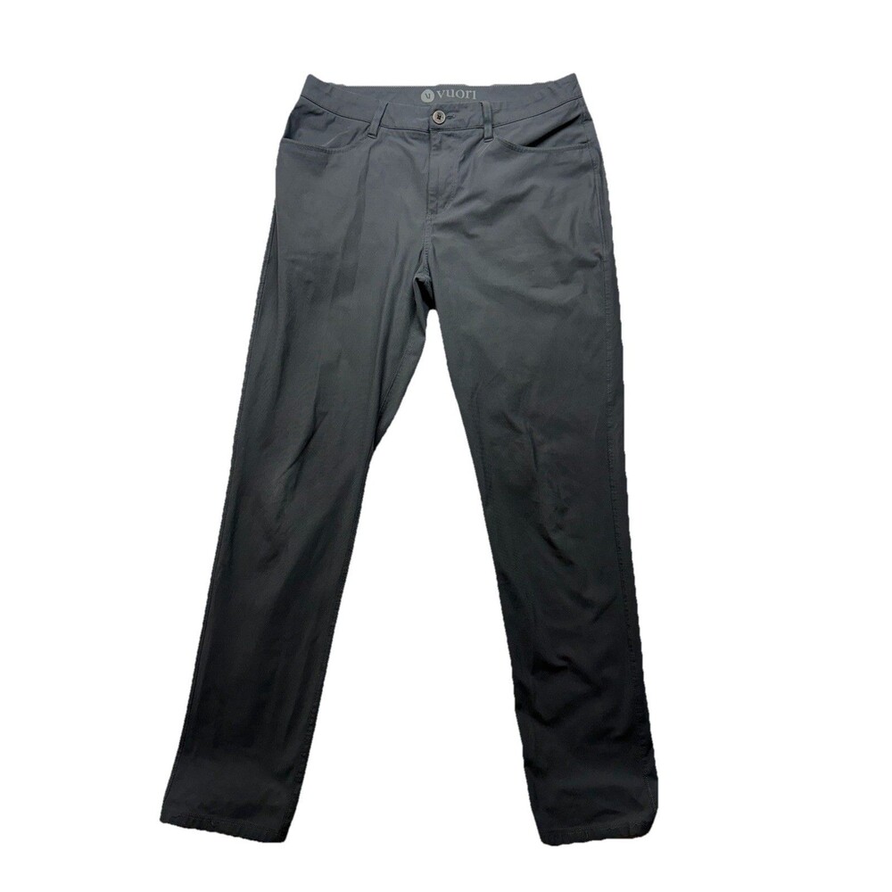 Vuori Pants Mens 32x31 Gray Meta Straight Stretch Performance Trouser *flaws